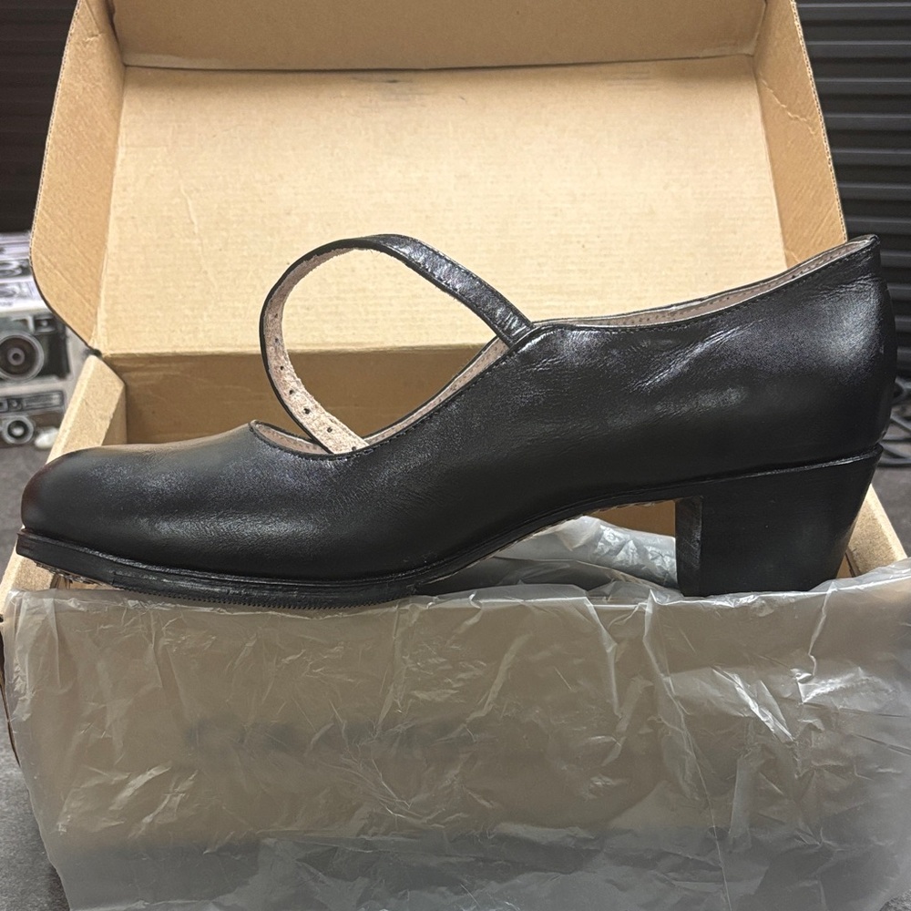 Black Folklórico Dance Shoes US Women’s 9.5 / Genuine Leather